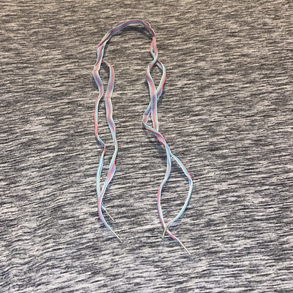 2 Pairs of Y2K Shoelaces Happy Bunny “Cute But Psycho” and Pink / Blue Stripe - Picture 5 of 16